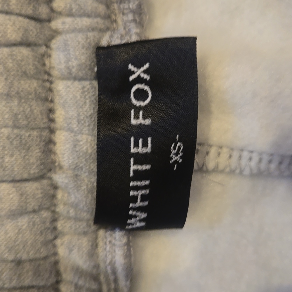 White Fox Boutique Light Heather Gray Trendy Drawstring Waist Sweatpants - Picture 6 of 8